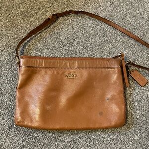 Coach Tan Leather Shoulder Bag